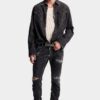 Camicia western lavata nera Camicia western lavata nera