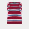 Canotta in maglia a righe Canotta in maglia a righe
