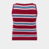 Canotta in maglia a righe Canotta in maglia a righe