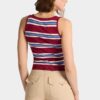 Canotta in maglia a righe Canotta in maglia a righe