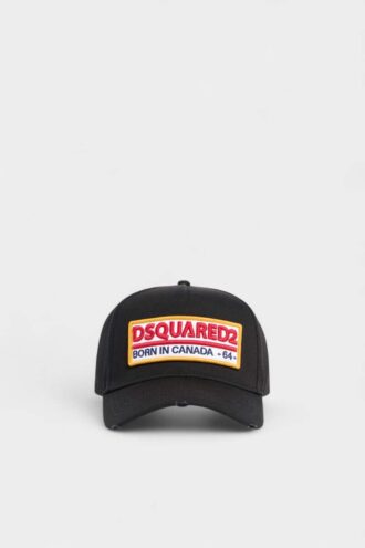 Cappellino da baseball con toppa con logo Dsquared2
