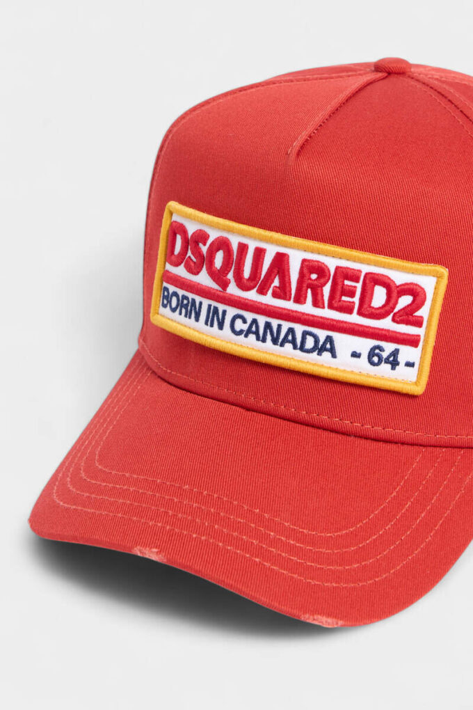 Cappellino da baseball con toppa con logo Dsquared2 Cappellino da baseball con toppa con logo Dsquared2