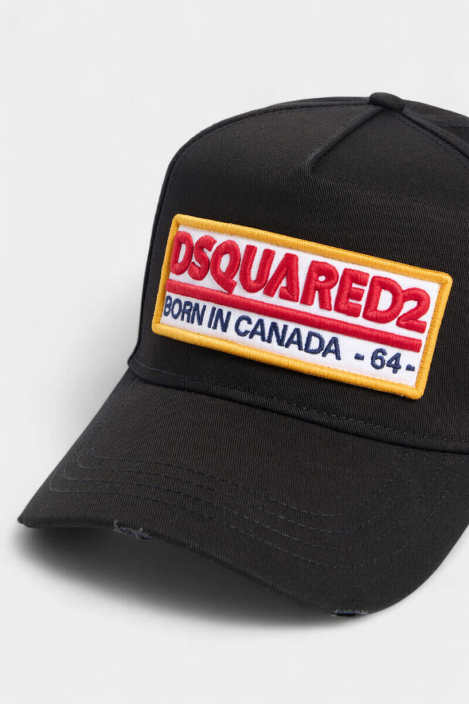Cappellino da baseball con toppa con logo Dsquared2 Cappellino da baseball con toppa con logo Dsquared2