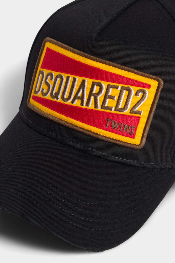 Cappellino da baseball con toppa con logo Dsquared2 Cappellino da baseball con toppa con logo Dsquared2