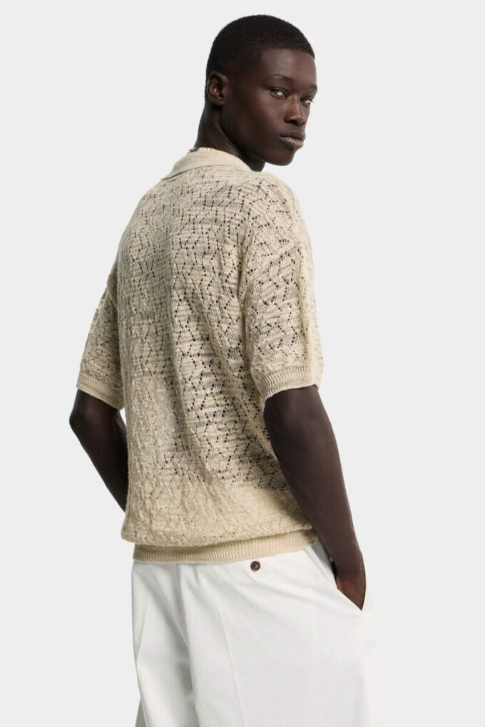Cardigan in maglia traforata Cardigan in maglia traforata