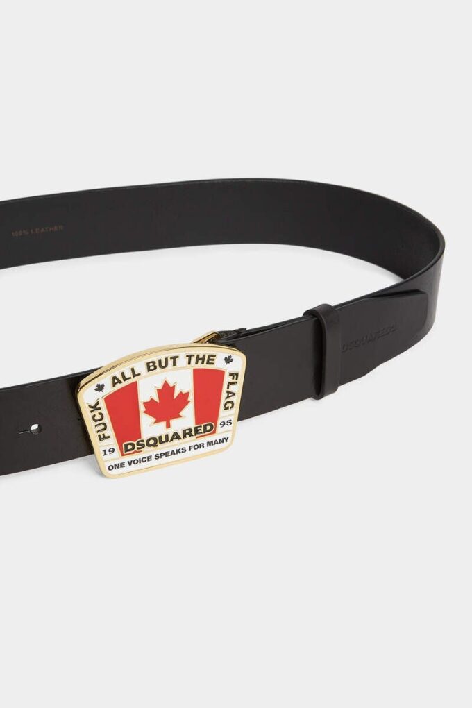 Cintura con placca bandiera canadese Cintura con placca bandiera canadese
