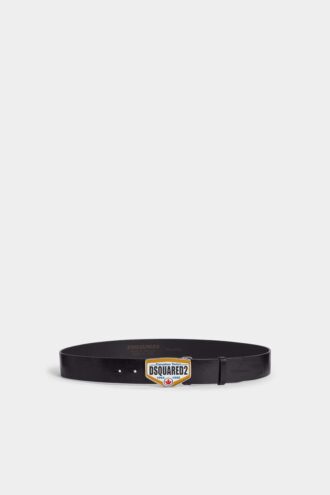 Cintura con placca con logo Dsquared2