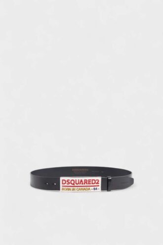 Cintura con placca con logo Dsquared2