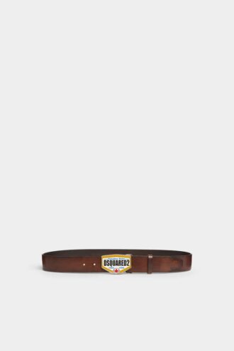 Cintura con placca con logo Dsquared2