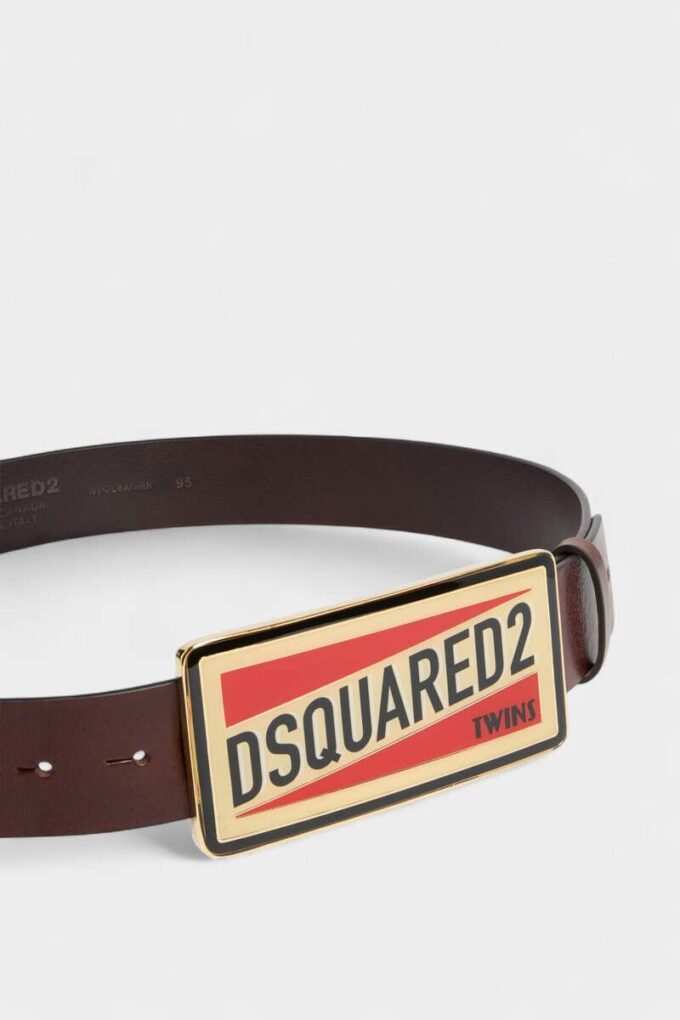 Cintura con placca con logo Dsquared2 Cintura con placca con logo Dsquared2