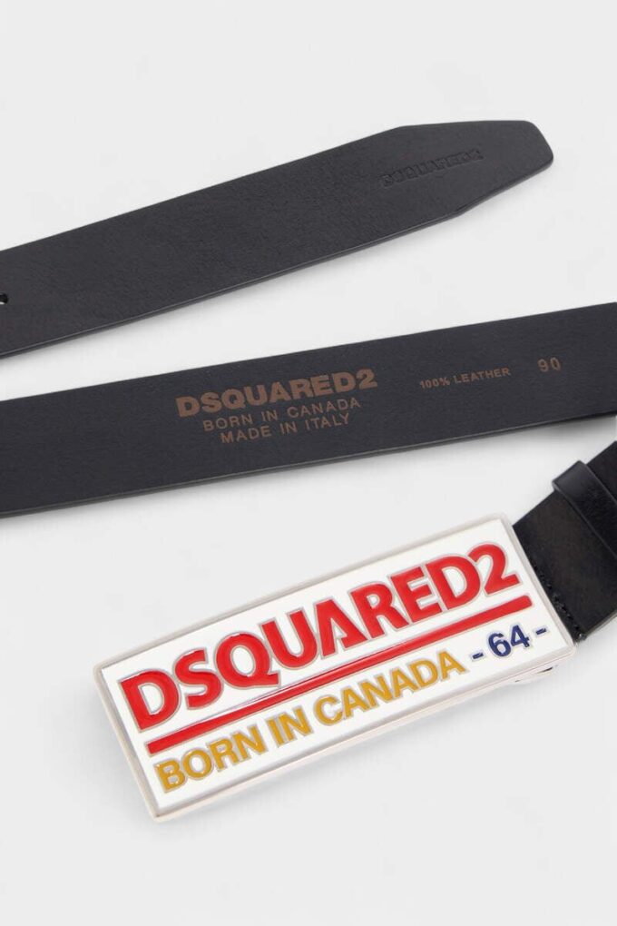 Cintura con placca con logo Dsquared2 Cintura con placca con logo Dsquared2