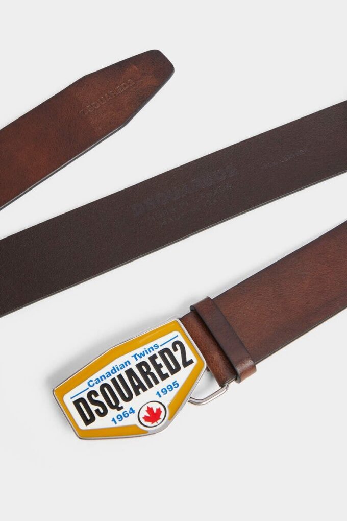 Cintura con placca con logo Dsquared2 Cintura con placca con logo Dsquared2