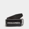 Cintura Dsquared2 con placca con logo tono su tono Cintura Dsquared2 con placca con logo tono su tono