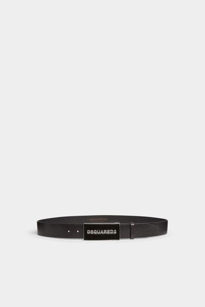 Cintura Dsquared2 con placca con logo tono su tono Cintura Dsquared2 con placca con logo tono su tono
