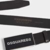 Cintura Dsquared2 con placca con logo tono su tono Cintura Dsquared2 con placca con logo tono su tono