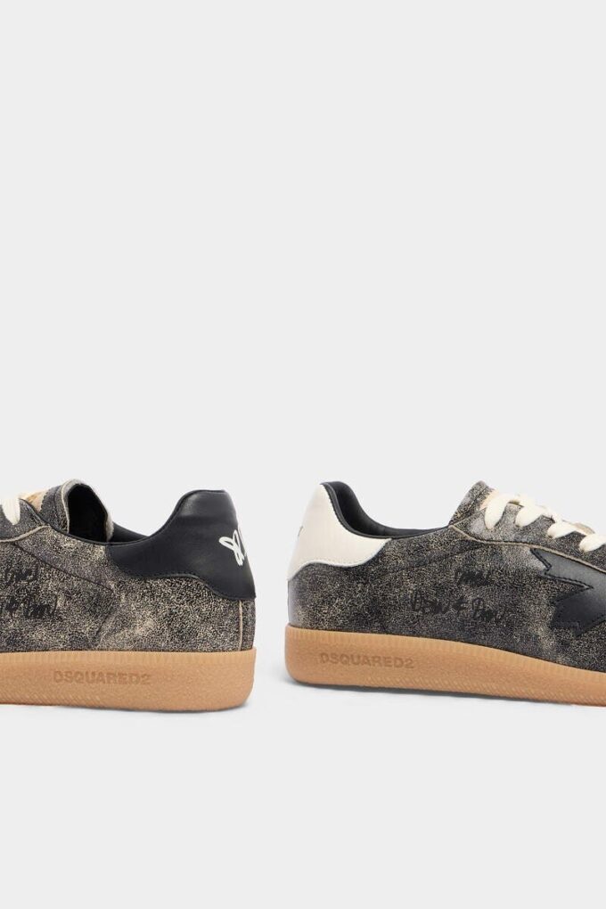 Dsquared2 Rebels Sneakers in pelle screpolata Dsquared2 Rebels Sneakers in pelle screpolata