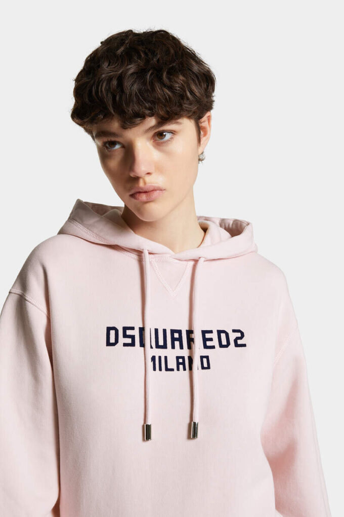 Felpa con cappuccio D2 Milano dalla vestibilità perfetta Felpa con cappuccio D2 Milano dalla vestibilità perfetta