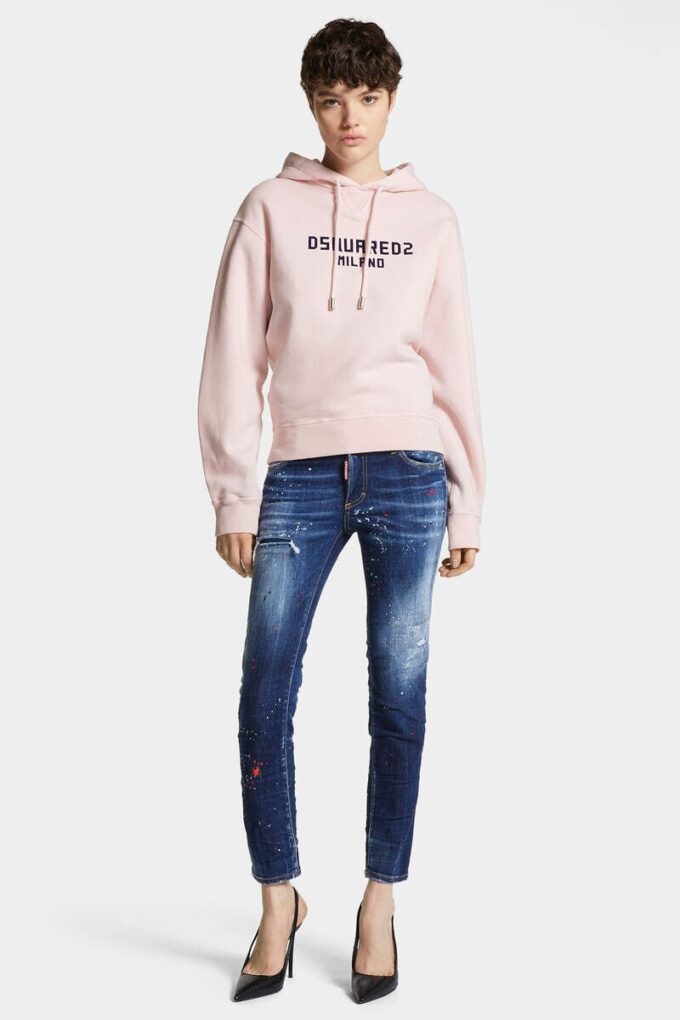 Felpa con cappuccio D2 Milano dalla vestibilità perfetta Felpa con cappuccio D2 Milano dalla vestibilità perfetta