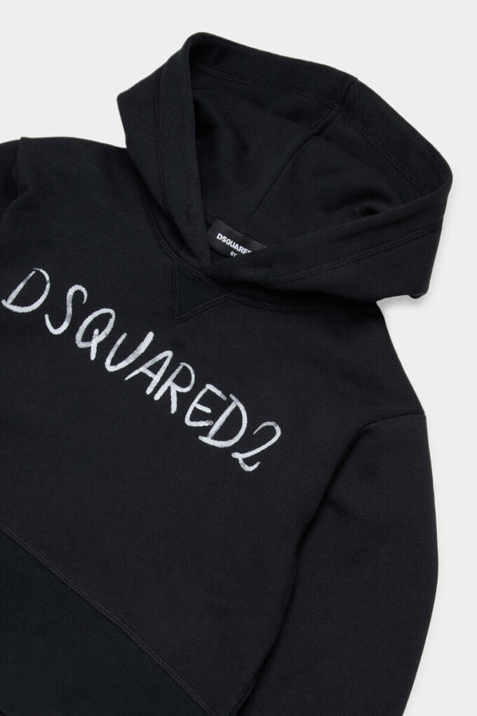 Felpa con cappuccio D2Kids Junior Dsquared2 Dsquared2 Felpa con cappuccio D2Kids Junior Dsquared2 Dsquared2