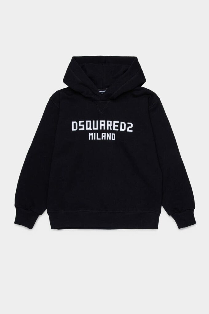 Felpa con cappuccio D2Kids Junior Dsquared2 Milano Felpa con cappuccio D2Kids Junior Dsquared2 Milano