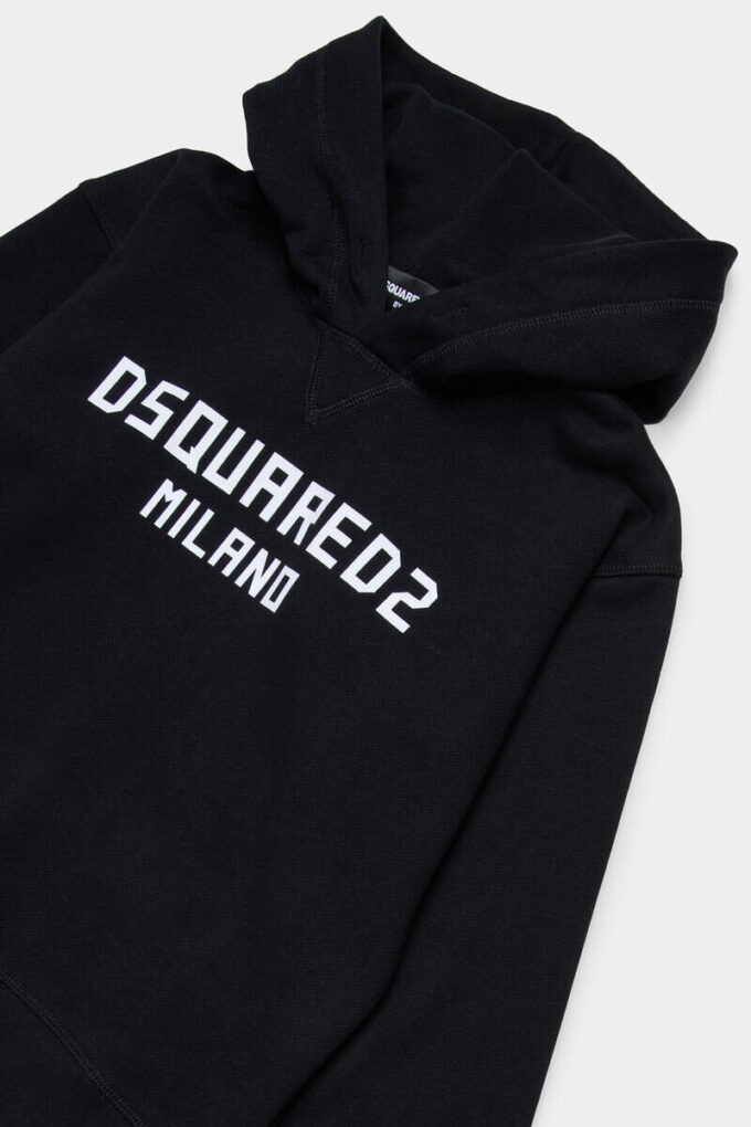 Felpa con cappuccio D2Kids Junior Dsquared2 Milano Felpa con cappuccio D2Kids Junior Dsquared2 Milano
