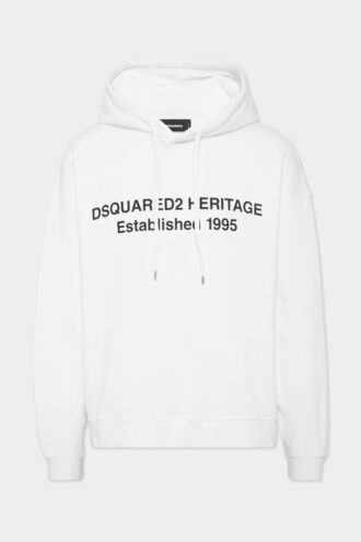 Felpa con cappuccio Dsquared2 Heritage dalla vestibilità comoda