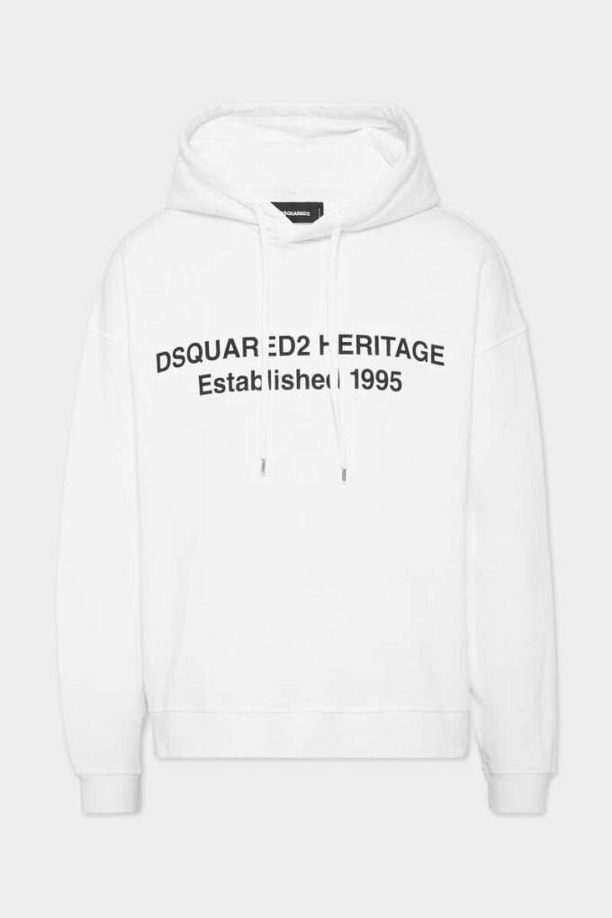 Felpa con cappuccio Dsquared2 Heritage dalla vestibilità comoda
