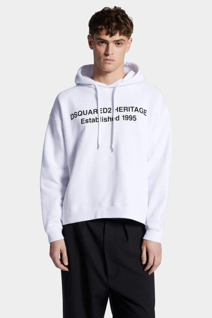 Felpa con cappuccio Dsquared2 Heritage dalla vestibilità comoda