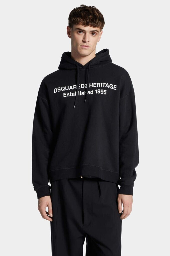 Felpa con cappuccio Dsquared2 Heritage dalla vestibilità comoda