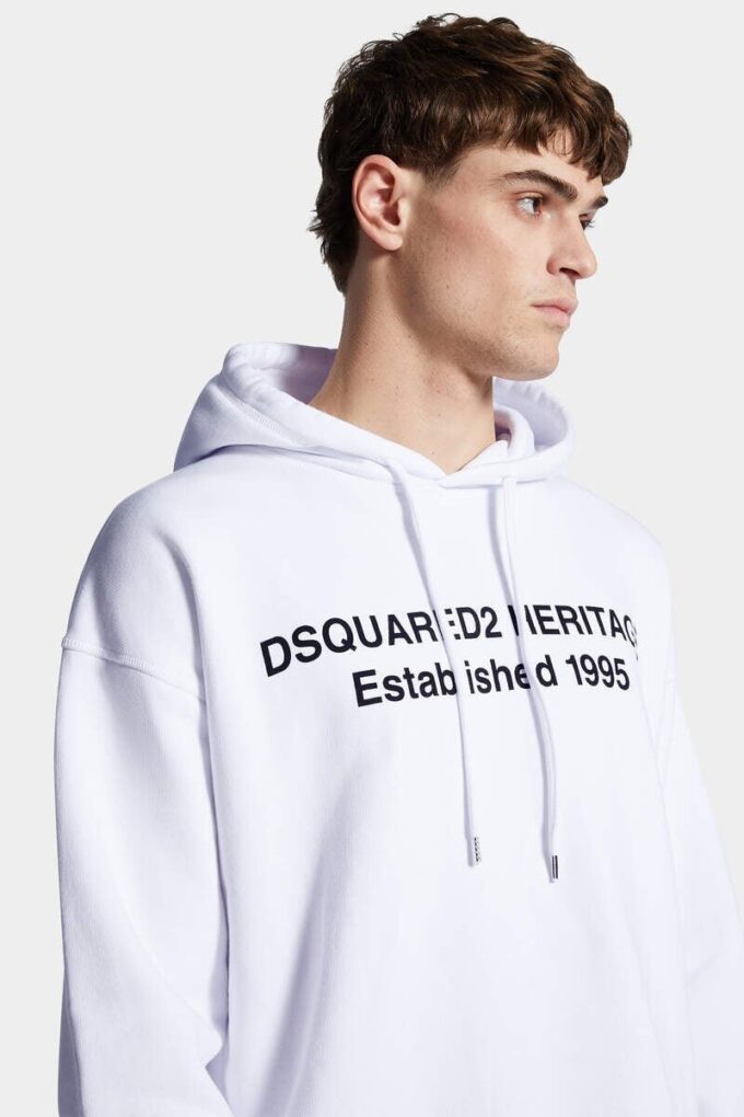 Felpa con cappuccio Dsquared2 Heritage dalla vestibilità comoda