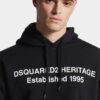 Felpa con cappuccio Dsquared2 Heritage dalla vestibilità comoda