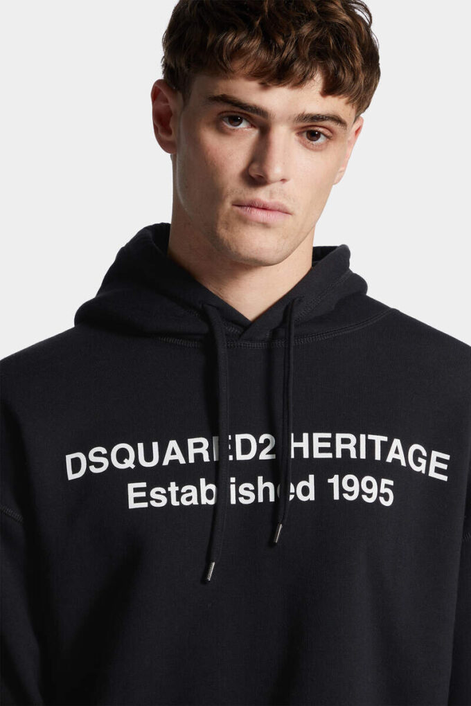 Felpa con cappuccio Dsquared2 Heritage dalla vestibilità comoda