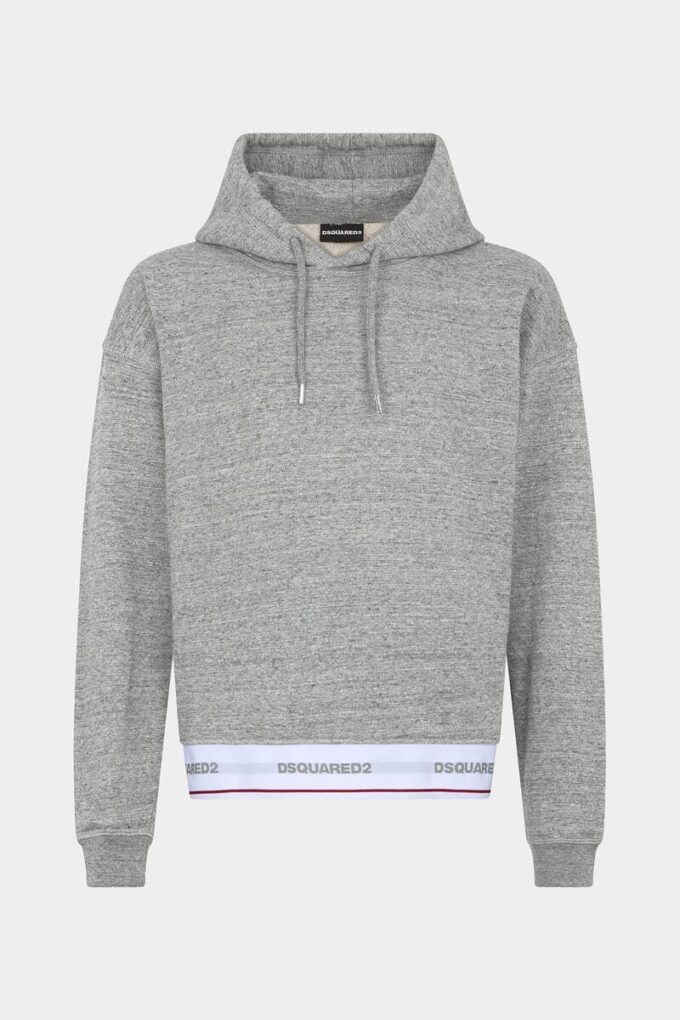 Felpa con cappuccio Dsquared2 Tape dalla vestibilità comoda