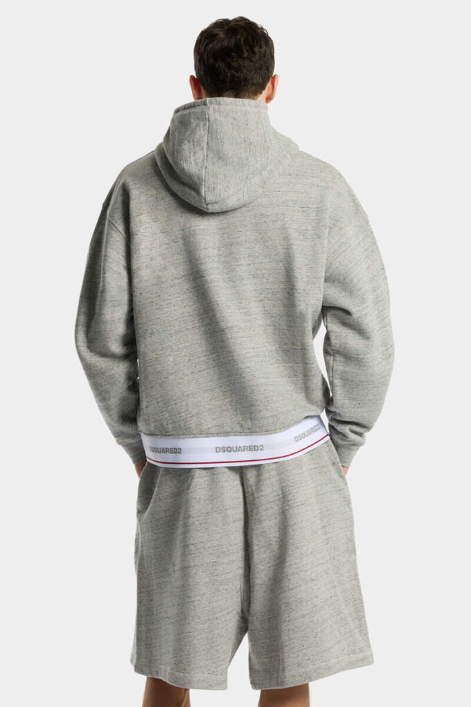 Felpa con cappuccio Dsquared2 Tape dalla vestibilità comoda