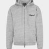 Felpa con cappuccio e zip dalla vestibilità comoda, firma Dsquared2