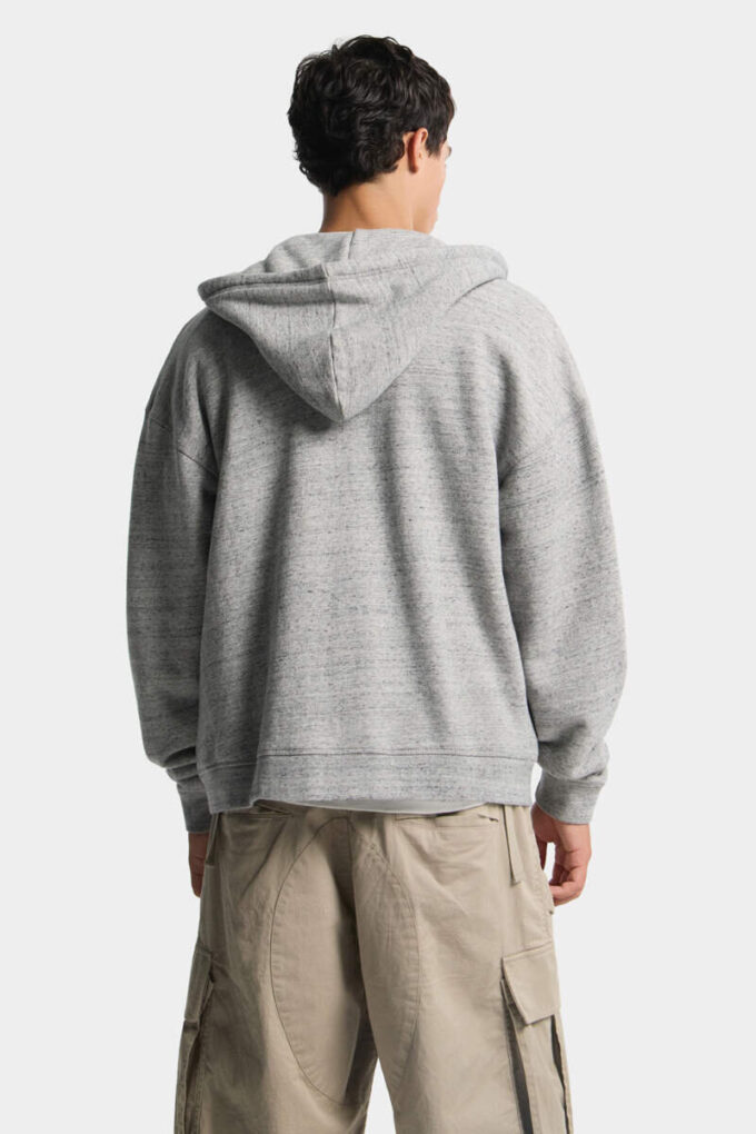 Felpa con cappuccio e zip dalla vestibilità comoda, firma Dsquared2