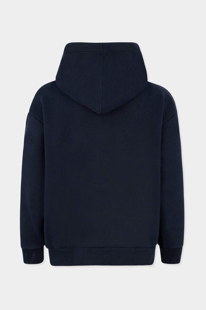 Felpa con cappuccio e zip Dsquared2 Logo, vestibilità boyfriend Felpa con cappuccio e zip Dsquared2 Logo, vestibilità boyfriend