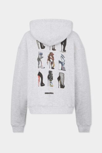 Felpa con cappuccio e zip Iconique Boyfriend Fit