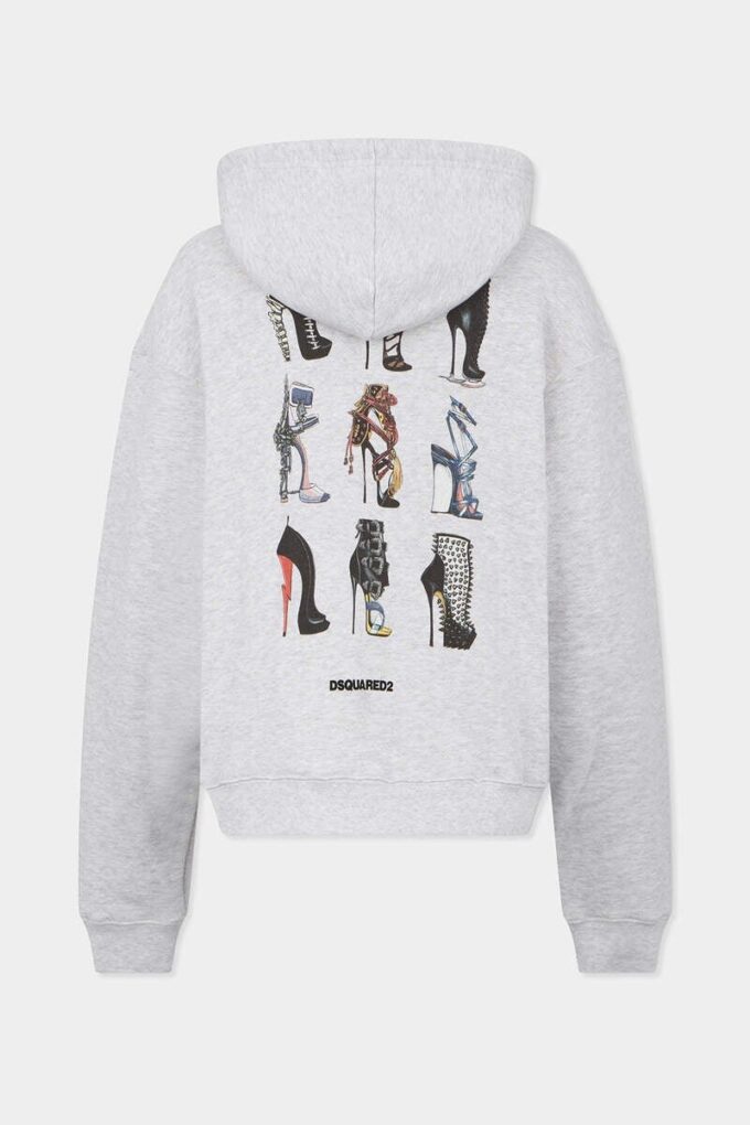 Felpa con cappuccio e zip Iconique Boyfriend Fit