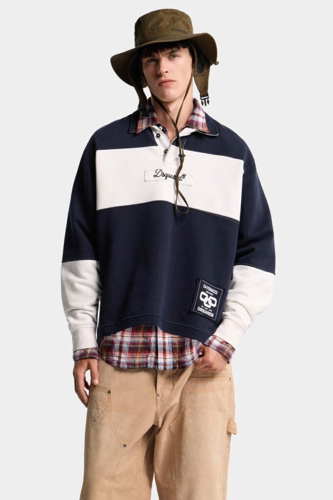 Felpa D2 College Rugby Fit Felpa D2 College Rugby Fit