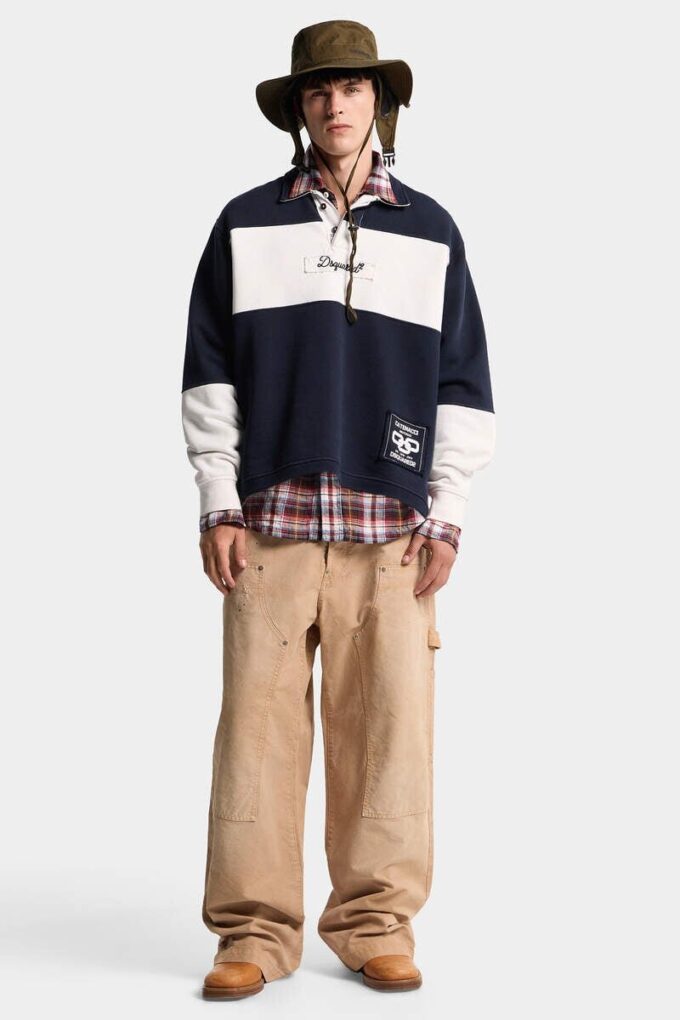 Felpa D2 College Rugby Fit Felpa D2 College Rugby Fit