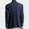 Giacca blazer in denim a doppio petto Giacca blazer in denim a doppio petto