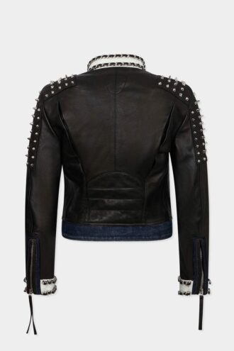 Giacca da motociclista chic e ribelle