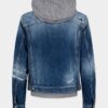 Giacca di jeans con lavaggio strappato medio Giacca di jeans con lavaggio strappato medio