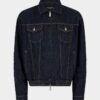 Giacca in jeans con coulisse, lavaggio scuro Giacca in jeans con coulisse, lavaggio scuro