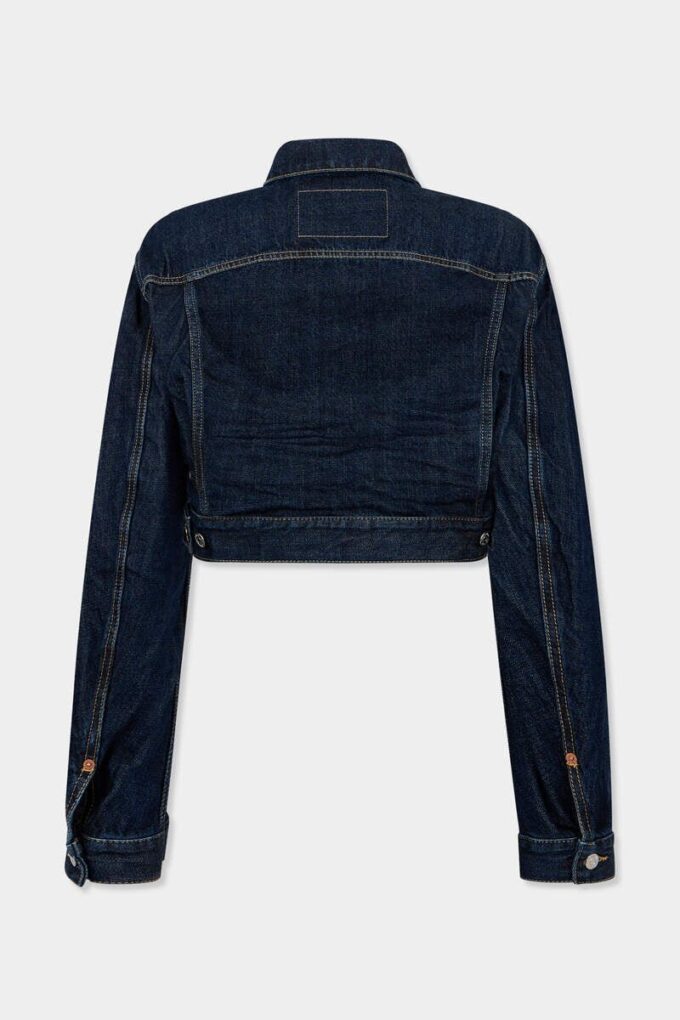 Giacca in Jeans corta e squadrata Cimosa Authentic Japanese