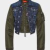 Giacca in jeans ibrida Dark Aviator Giacca in jeans ibrida Dark Aviator