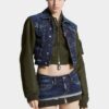 Giacca in jeans ibrida Dark Aviator Giacca in jeans ibrida Dark Aviator