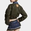 Giacca in jeans ibrida Dark Aviator Giacca in jeans ibrida Dark Aviator