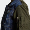 Giacca in jeans ibrida Dark Aviator Giacca in jeans ibrida Dark Aviator